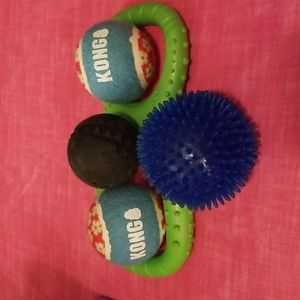 Kong and Bark brand dog toys/balls